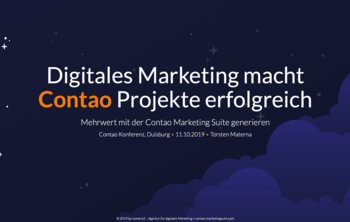 Contao Marketing - Foliensatz von Contao Konferenz 2019